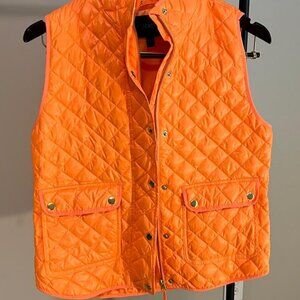 Orange Jcrew Factory Vest